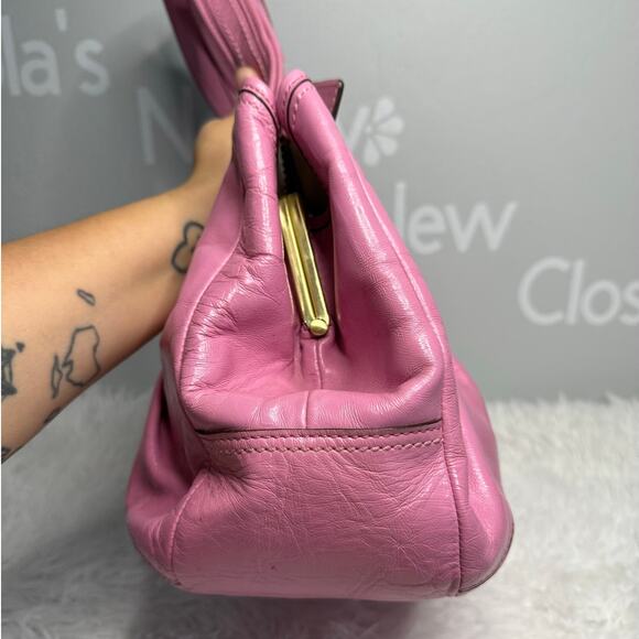 y2k COACH 2008 Pink 12520 Patented Leather Ergo Shoulder Bag - Picture 5 of 16